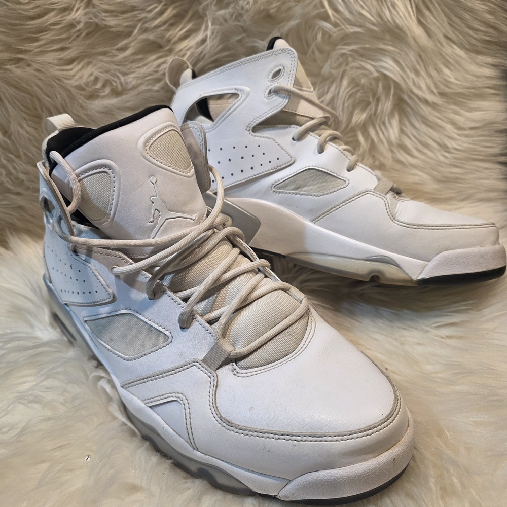 Nike Air Jordan Flight Club 91 White High-Top Sneakers 11.5